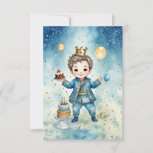 Royal Prince Birthday Joy Card Karte (Vorderseite)
