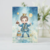Royal Prince Birthday Joy Card Karte (Stehend Vorderseite)