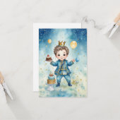 Royal Prince Birthday Joy Card Karte (Vorderseite/Rückseite Beispiel)
