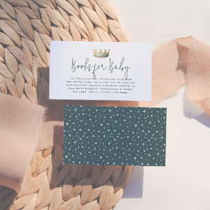 Royal Prince Blue Crown Babydusche Bücher für Baby Begleitkarte