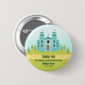Royal Prince Boy Birthday Party Button (Vorne & Hinten)