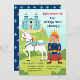 Royal Prince Boy Birthday Party Einladung