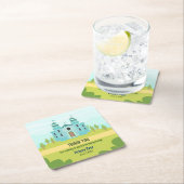 Royal Prince Boy Birthday Party Rechteckiger Pappuntersetzer (Vor Ort)