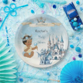 Royal Prince Castle Dragon Crown Blue Gold Boy Pappteller (Party)