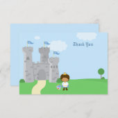 Royal Prince charming Jungs Geburtstag Dankeschön  Einladung (Vorne/Hinten)