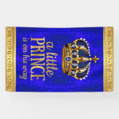 Royal Prince Crown Boy Prince Baby Dusche Banner (Horizontal)