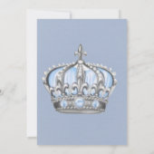 Royal Prince Es ist eine Baby-Dusche Einladung (Rückseite)