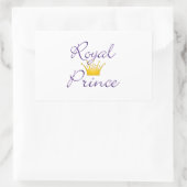 Royal Prince Rechteckiger Aufkleber (Tasche)