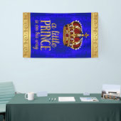 Royal Prince Red Gold Crown Boy Prince Baby Dusche Banner (Messeveranstaltung)