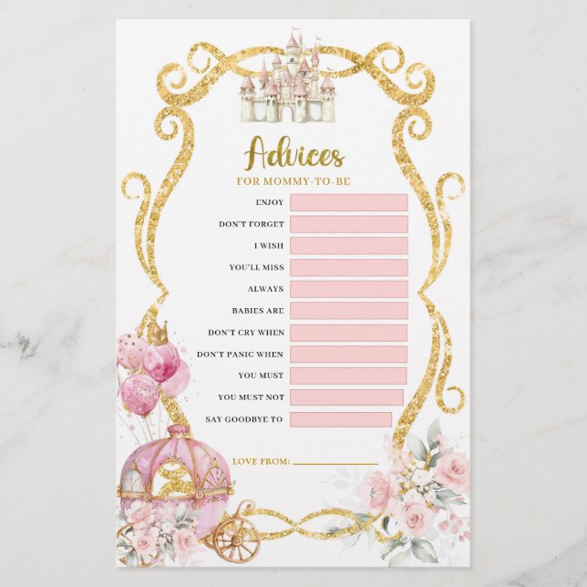 Royal Princess Advices for Mama to be Games (Vorderseite)