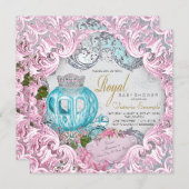 Royal Princess Baby Dusche Einladung (Vorne/Hinten)