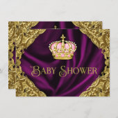 Royal Princess Baby Dusche Einladung (Vorne/Hinten)