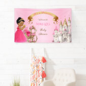 Royal Princess Baby Girl on Pillow Pink Gold Banner (Insitu)