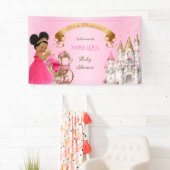 Royal Princess Baby Girl on Pillow Pink Gold Banner (Insitu)