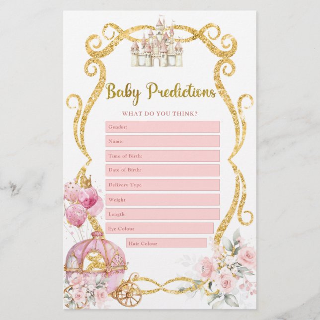 Royal Princess Baby Predictions Games (Vorderseite)