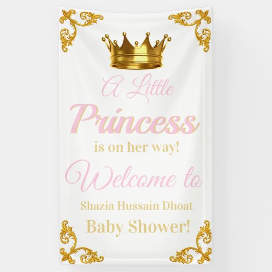 Royal Princess Baby Showbanner Banner (Vertikal)