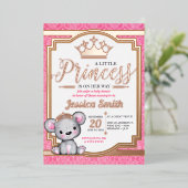 Royal Princess Baby Shower Foil Einladung (Stehend vorne)