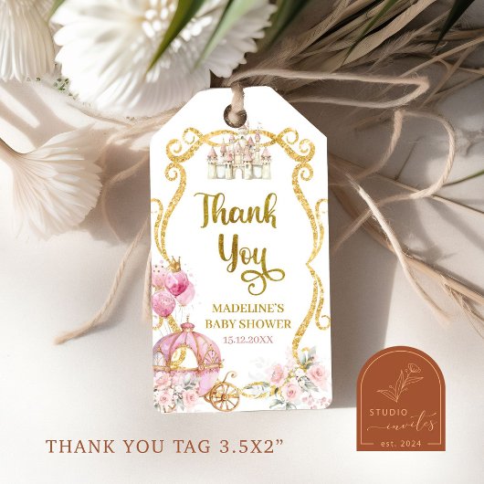 Royal Princess Baby Shower - Geschenktasten Geschenkanhänger