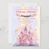 Royal Princess Birthday Invitation Girl Pink Einladung (Vorderseite)