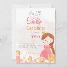 Royal Princess Birthday Party Einladung