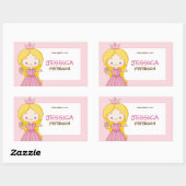Royal Princess Book Label / Gift Tag Sticker (Blatt)