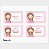 Royal Princess Book Label / Gift Tag Sticker (Blatt)
