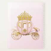 Royal Princess Castle Carriage Girl Pink Gold Planer (Rückseite)