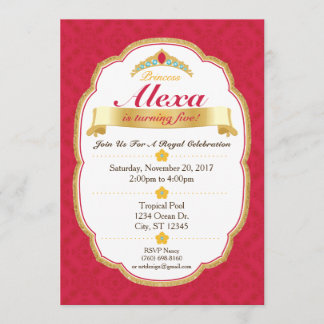 Royal Princess Celebration Party Einladung (12x18)