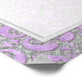 Royal Princess Crown Baby Girl Room Name Poster (Ecke)