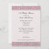 Royal Princess Crown Baby Shower Einladung (Rückseite)