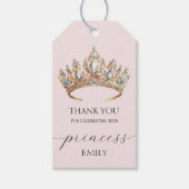 Royal Princess Crown Girl Birthday Party Geschenkanhänger (Vorderseite)