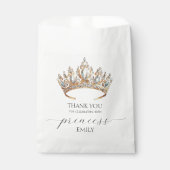 Royal Princess Crown Girl Birthday Party Geschenktütchen (Vorderseite)