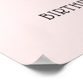 Royal Princess Crown Girl Birthday Party Poster (Ecke)