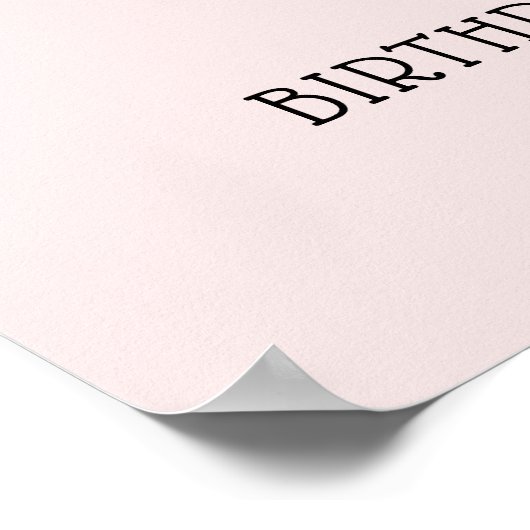 Royal Princess Crown Girl Birthday Party Poster (Ecke)