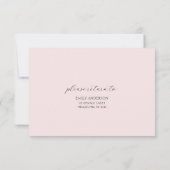 Royal Princess Crown Girl Birthday Party RSVP Karte (Rückseite)