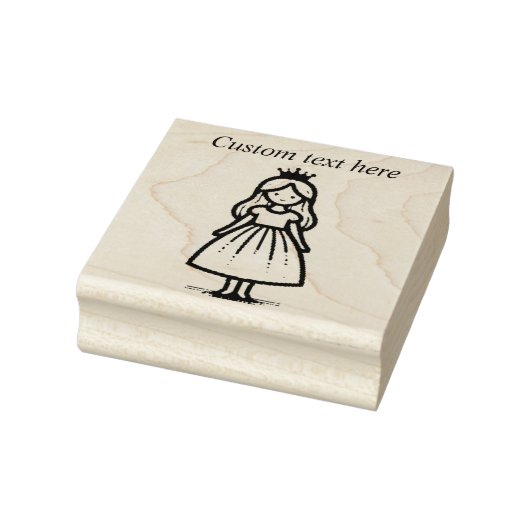 Royal Princess Customizable Rubber Stamp Gummistempel (Stempel)