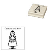 Royal Princess Customizable Rubber Stamp Gummistempel (Stempel)