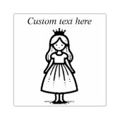 Royal Princess Customizable Rubber Stamp Gummistempel (Prägung)