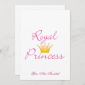 Royal Princess Einladung (Vorne/Hinten)