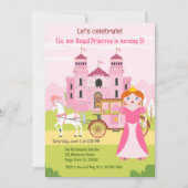 Royal Princess Girl Birthday Party Einladung (Vorderseite)