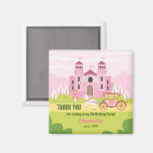 Royal Princess Girl Birthday Party Magnet (Vorderseite/Rückseite)
