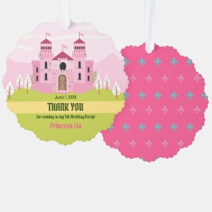Royal Princess Girl Birthday Party Ornament Karte