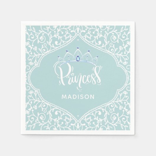Royal Princess Party Personalisiert Serviette (Vorderseite)