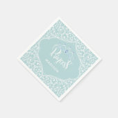 Royal Princess Party Personalisiert Serviette (Ecke)