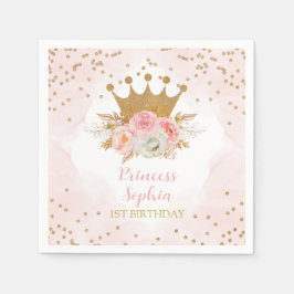 Royal Princess Ping floral Birthday Serviette