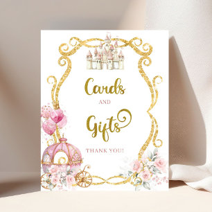 Royal Princess Pink Carriage Card and Gifts Poster
