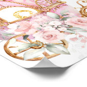 Royal Princess Pink Carriage Card and Gifts Poster (Ecke)