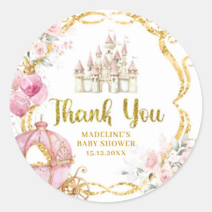 Royal Princess Pink Carriage Danke Stickers