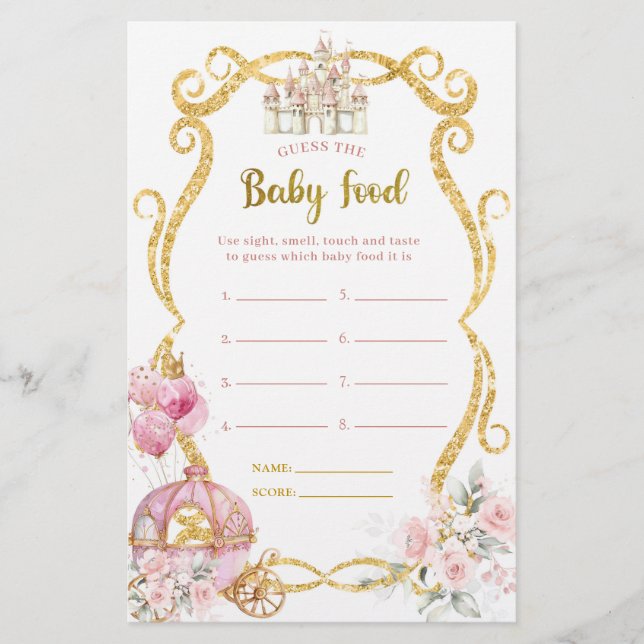 Royal Princess rät die Baby Food Games (Vorderseite)