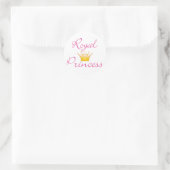 Royal Princess Runder Aufkleber (Tasche)